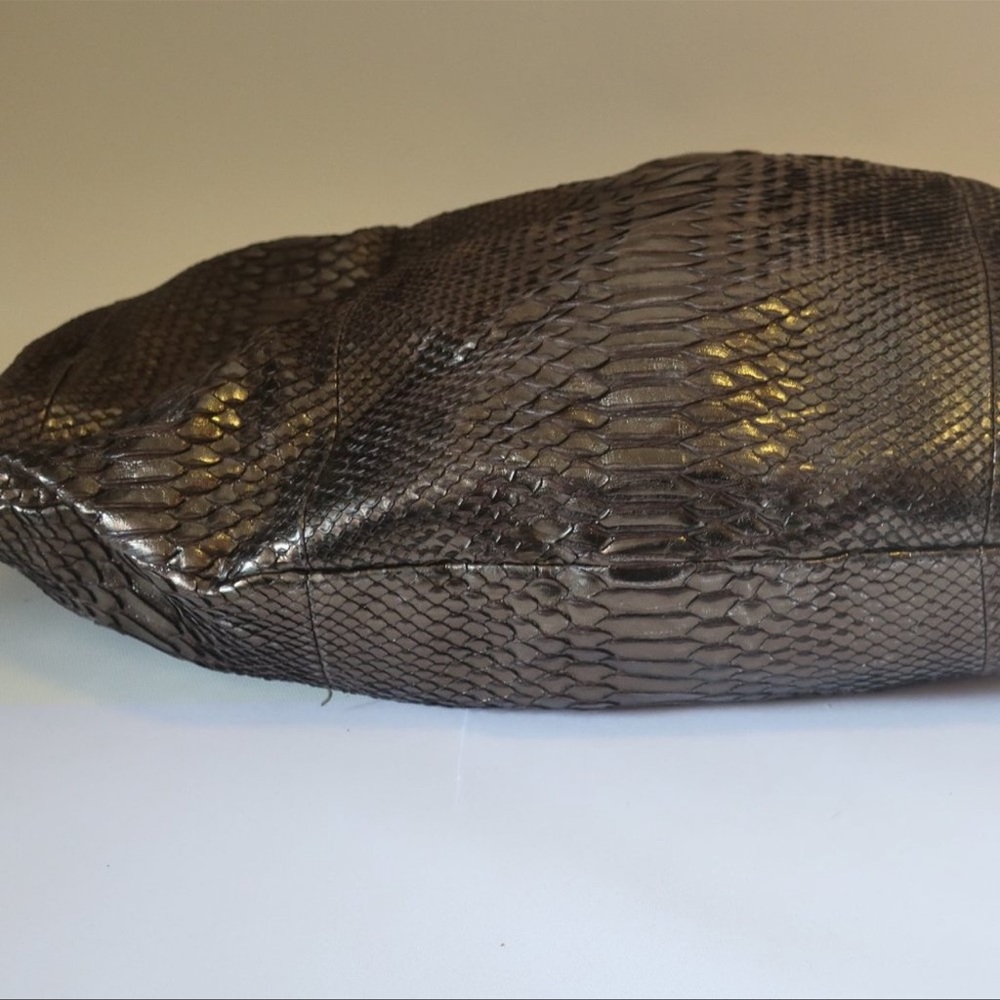 Authentic Devi Kroell Python Hobo Handbag Purse C… - image 3